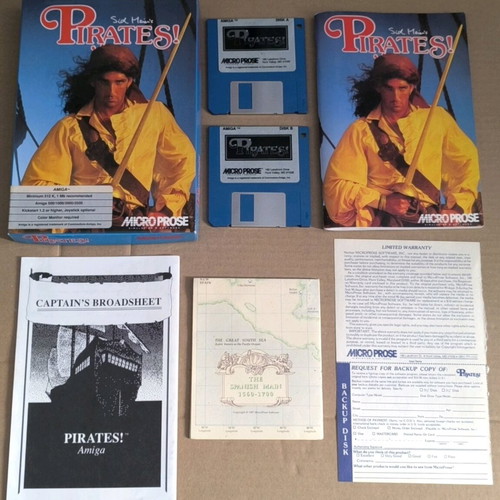 Sid Meier's Pirates Amiga like new, complete in box