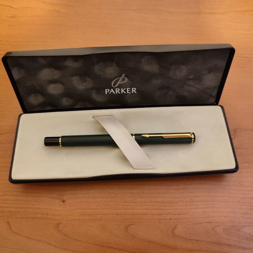 Parker Forest Green/Gold Pen New
