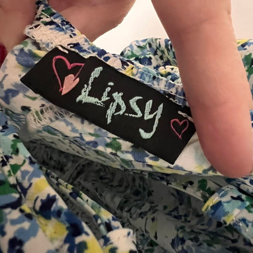 Lipsy London dress used, one size, floral, blue and white