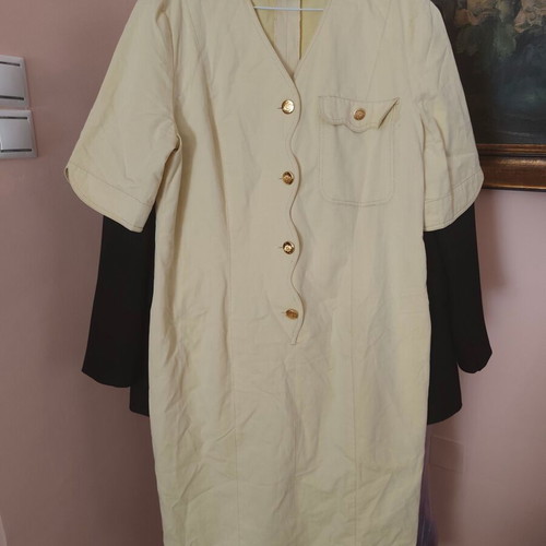 Markwald vintage jacket dress 1980/1990, pastel yellow