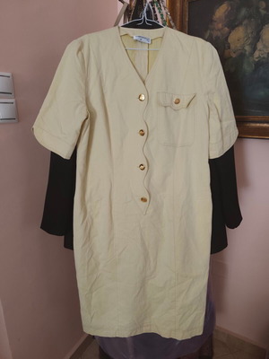 Markwald vintage jacket dress 1980/1990, pastel yellow