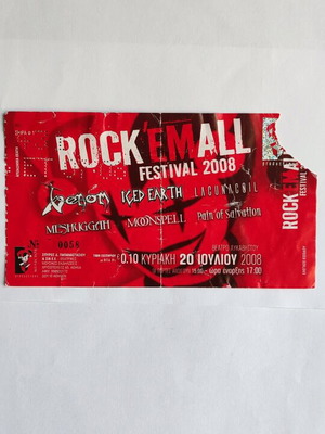 Rock 'em All Festival 2008 Ticket like new
