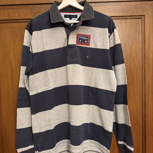 Tommy Hilfiger men's long sleeve rugby polo shirt L