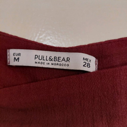 Burgundy palazzo pants like new, summer, size M Pull & Bear