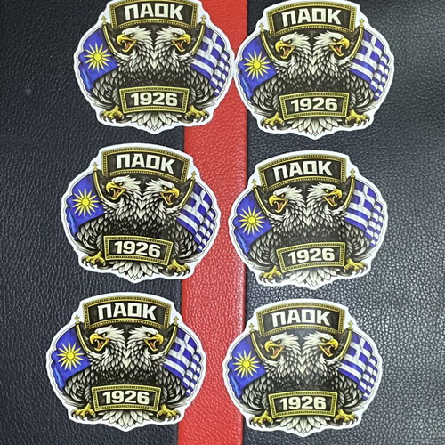 PAOK Autocollants Set of 6 with Double-Headed Eagle 1926