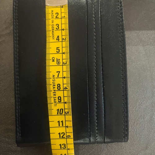 Armonto leather wallet new, black blue