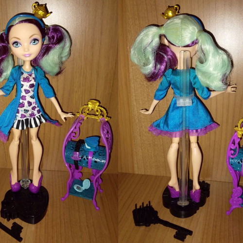 Ever After High dolls pack Raven Queen, Cedar Wood, Madeline Hatter, Cerise Hood, Apple White like new