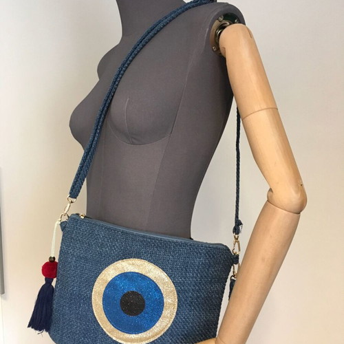 Summer bag new, shoulder style, blue