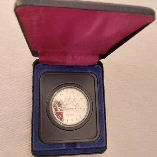 Canada Dollar 1975 Voyageur Proof in Box new