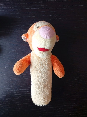 Tigger plush toy from Winnie the Pooh used, rattle