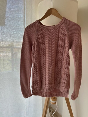 Strativarius pink knitted sweater like new, size S