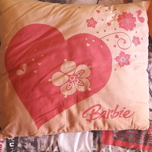 Barbie children's pillow used