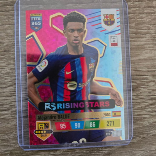 Panini FIFA 365 2022-2023 Adrenalyn XL 428 Alejandro Balde FC Barcelona GOLD like new