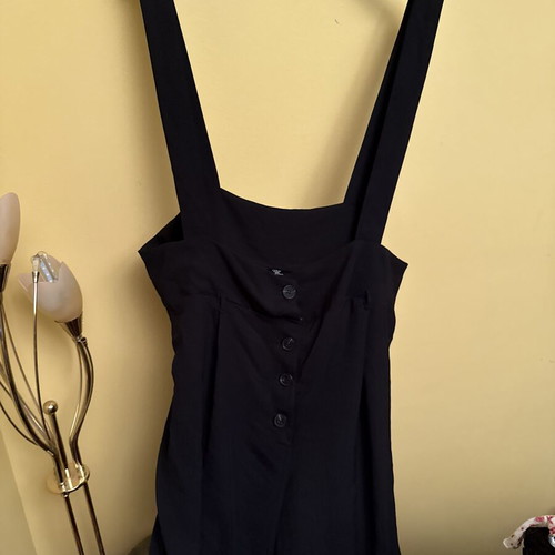 Ολόσωμη elegant σαλοπέτα μαύρη φαρδιά γραμμή σαν καινούργιο