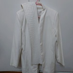 White coat like new with gift scarf