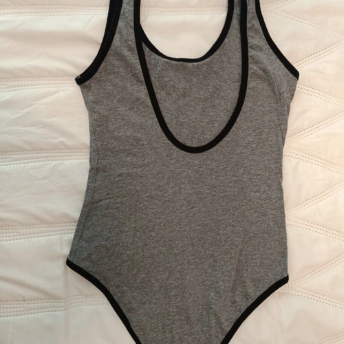 Pull & Bear grey bodysuit like new, size S