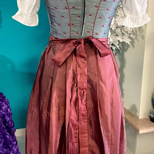Bavarian dress like new with sequins and matching blouse