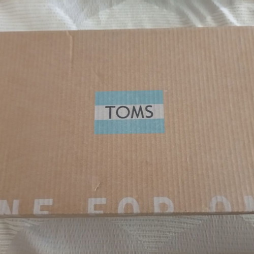 Toms Curver Boys' Shoes Size 36.5 Like New Blue Moccasins