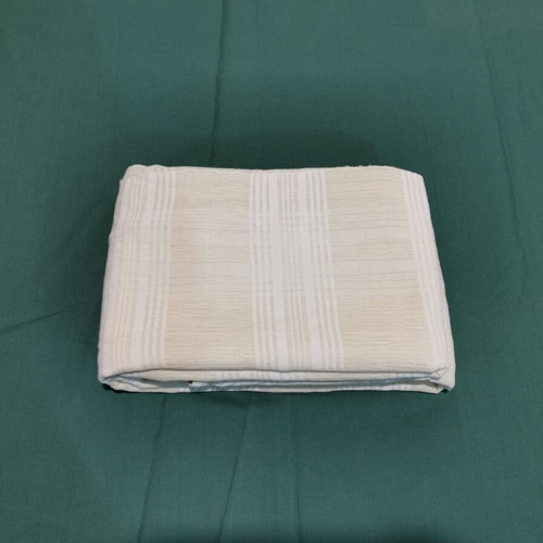 Woven wool bed sheet used, vintage 1930 era