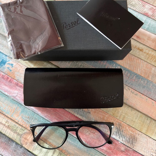 Persol El Profesor PO3160V multifocal photochromic eyeglasses used, black