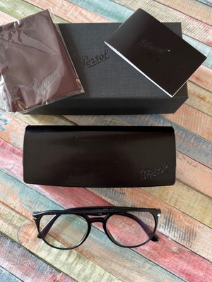 Persol El Profesor PO3160V multifocal photochromic eyeglasses used, black