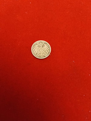German 5 Pfennig coin 1906 used, Deutsches Reich