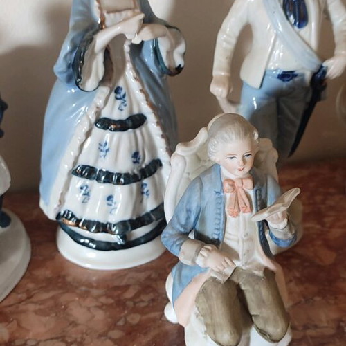 Porcelain decorations in various designs like new