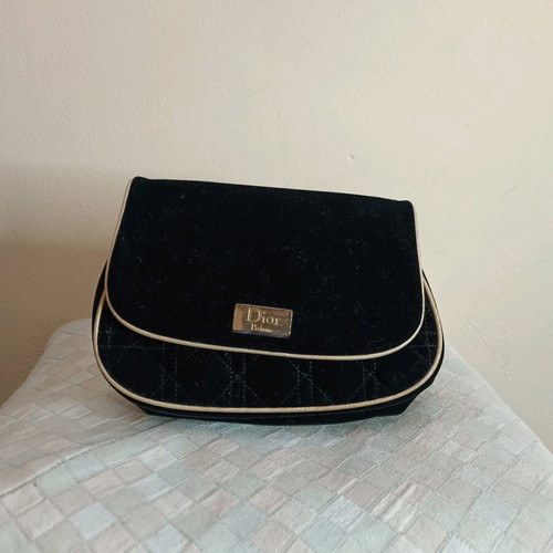 Dior Parfums Black Velvet Toiletry Bag Like New
