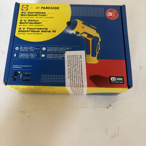 Parkside electric screwdriver Lidl colors collectible