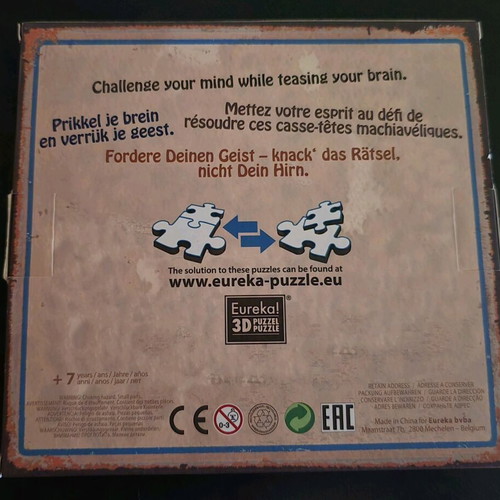Set of 10 metal puzzles like new