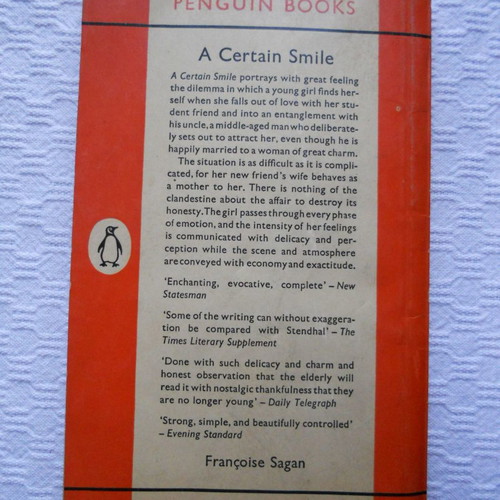 A Certain Smile Francoise Sagan book like new, English