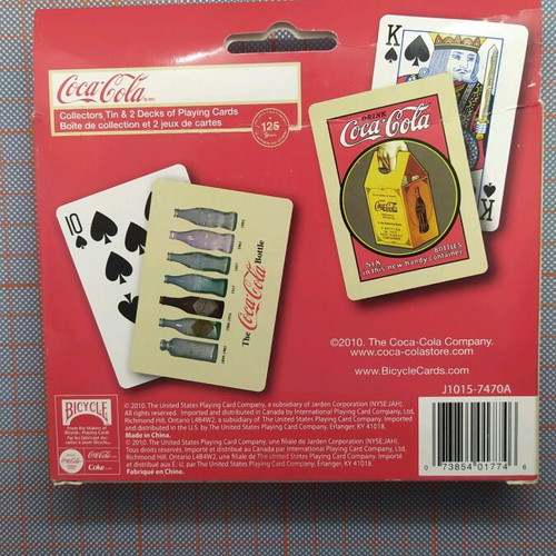 Collectible/Anniversary playing cards Coca-Cola/Bicycle