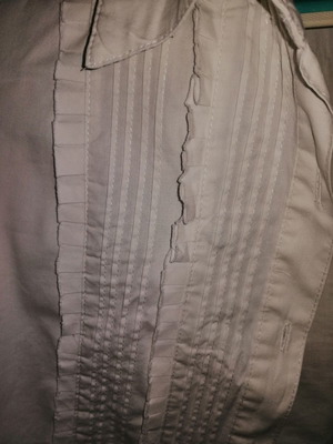 Women's shirt used, size L-M, white