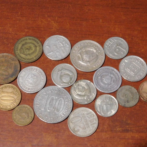 Coins collection used, 17 USSR CCCP and Yugoslavia