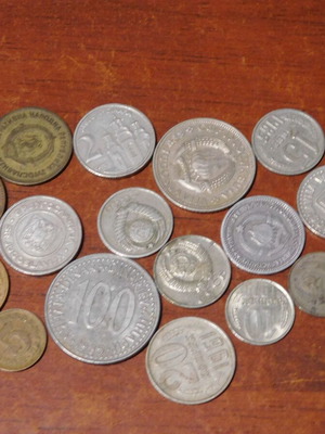 Coins collection used, 17 USSR CCCP and Yugoslavia