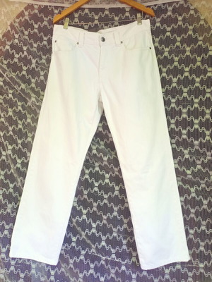 Soul Rebel white jeans like new, size 34, 100% cotton