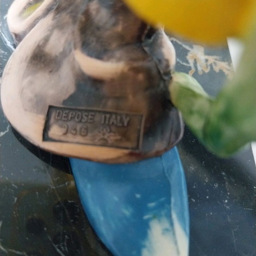Vintage Simonelli Depose Italy Lady Clown on Carrara Marble