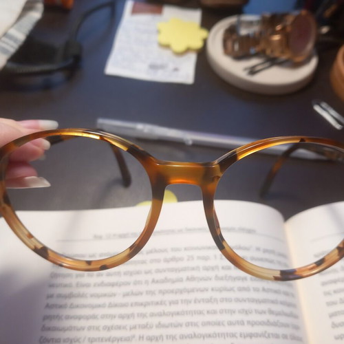 Vogue eyeglass frames like new, no lenses, brown acetate