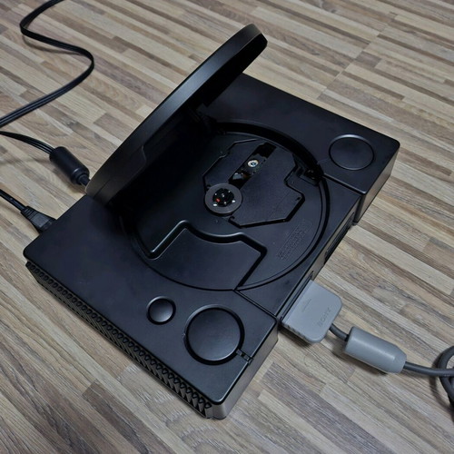 Playstation 1 used chipped black console