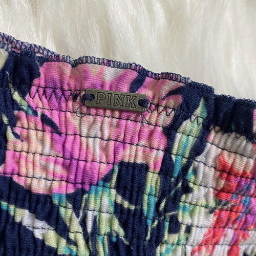 Victoria's Secret Pink strapless top new blue