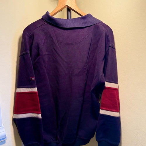 Krunek with collar lightly used, red and blue