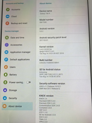 Samsung Galaxy Tab 4 μεταχειρισμένο, 16GB, Android 5.0.2