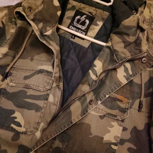 Emerson jacket used, men's large, khaki color