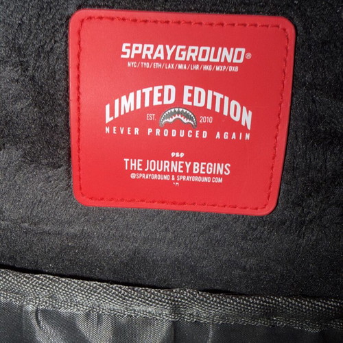 Sprayground Sharks In Paris Lightshow Backpack like new, limited edition