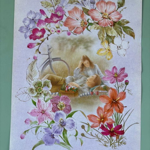 Cover from correspondence sheets, 1990s