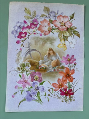 Cover from correspondence sheets, 1990s