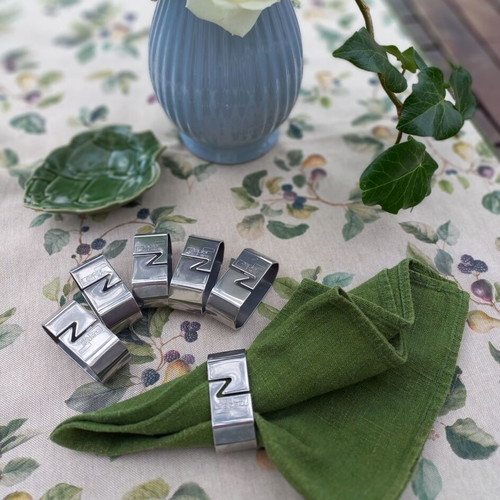 Zepter Napkin Rings Set of 6 Like New