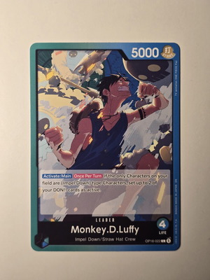 Monkey D. Luffy One Piece Card Game OP16-022 Leader like new