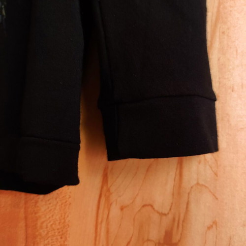 Gianni Rodini long-sleeve black blouse with wolf design used