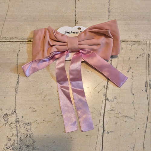 Hair Clip Ribbon Pink new